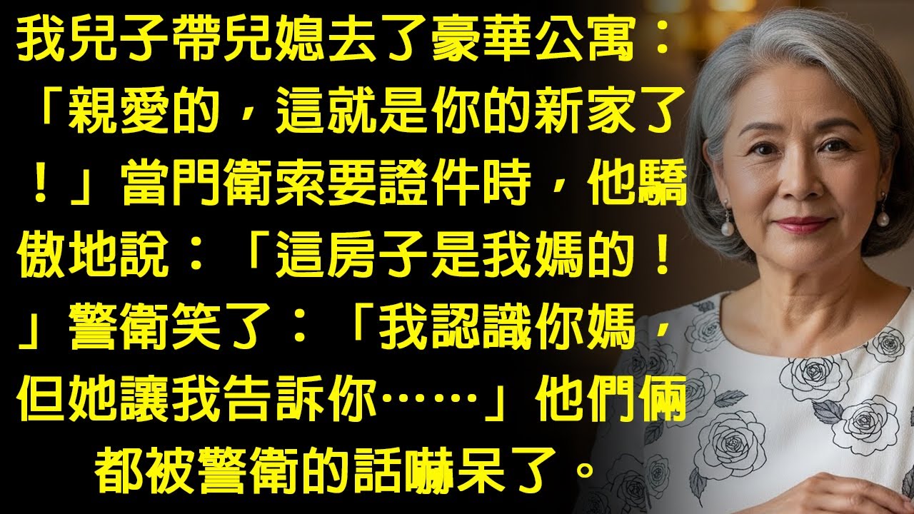 兒子帶兒媳去豪宅：「親愛的，這是妳的新家！」但我當場傻眼...那明明是我的豪宅！