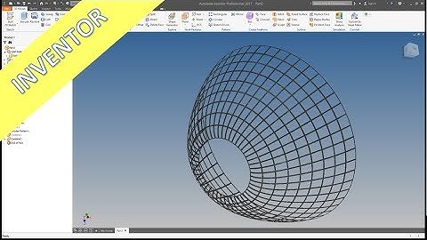 Plastic basket - simple solution - Inventor 2017 Training - Part Design