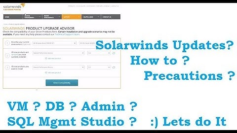 EP06 - Solarwinds Upgrade || How to || Precautions || DB Backup || VM Snapshot