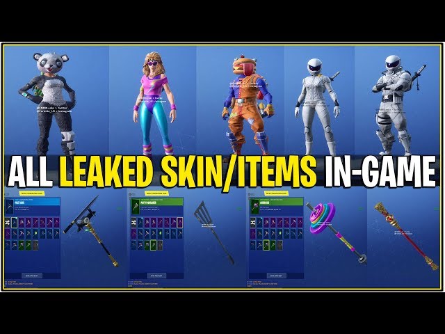 Leak massivo de Fortnite revela novas skins, back blings e modos de jogo