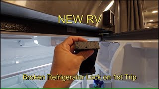 Brand New RV RepairsCheaper Than Warranty | Fixing My Broken Refrigerator Lock on My Dynamax