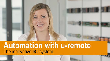 Automation with the flexible and innovative I/O system u-remote.