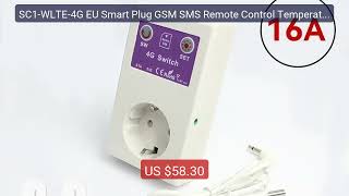 SC1-WLTE-4G EU Smart Plug GSM SMS Remote Control Temperatur... — Top Pick 2026 | Unbeatable Price!