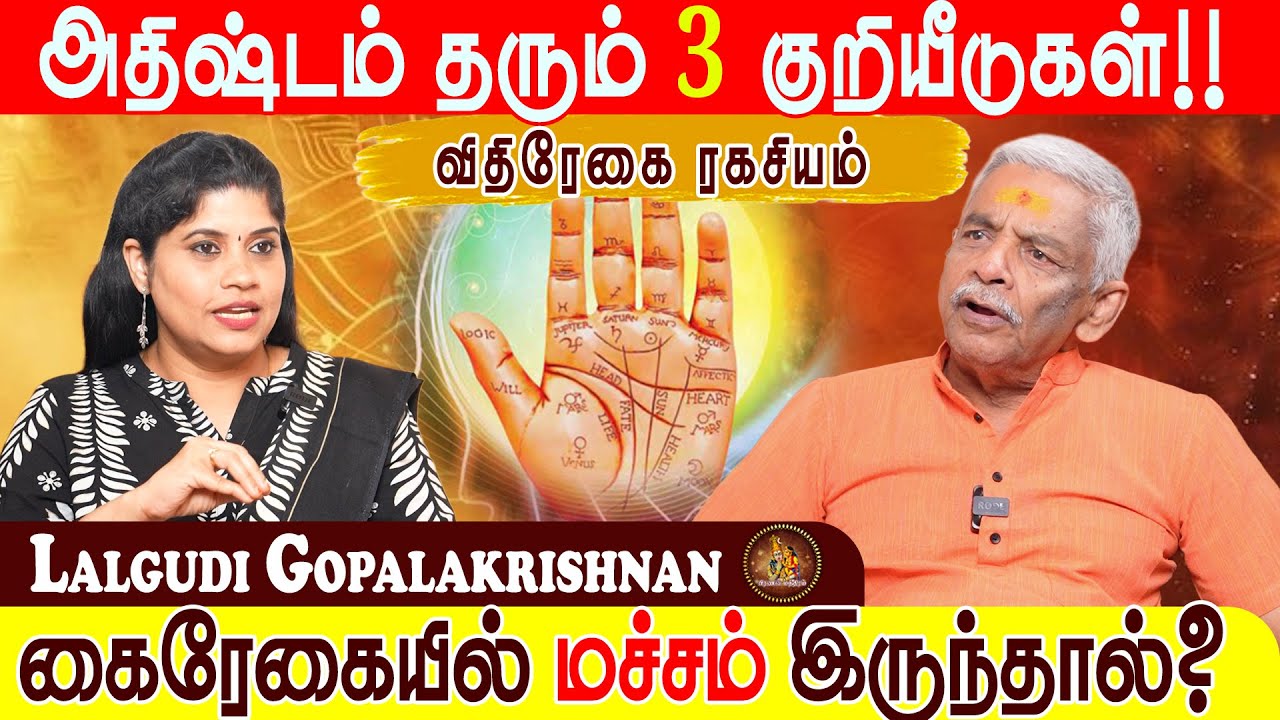 Palmistry | Mole Symbols | Vidhirekha | Navagraha Mounts | Astrologer Lalgudi Gopalakrishnan