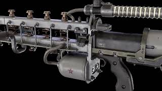 Atomic Heart detailed railgun