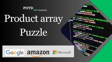Product Array Puzzle #potd #geekforgeeks #problemoftheday