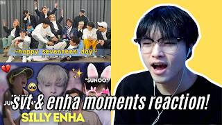 Reacting to funny moments from SEVENTEEN and ENHYPEN (let's laugh together!)