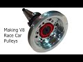 How these Aluminum Race Car Pulleys are Made - V8 Mopar / Chevy - 6061 Billet CNC Machining