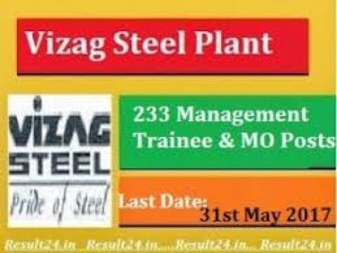 How To Apply Vizag Steel Plant Management Trainee Application - By SANTHOSH BOTTA
