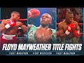 Floyd mayweathers world title wins with top rank  fight marathon