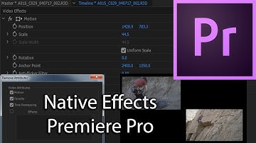 E28 - Native Effects-  Scale, Position, Rotation - Adobe Premiere Pro CC 2017