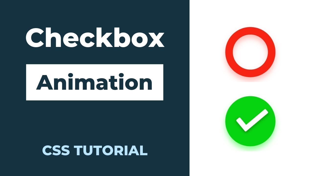 A checkbox animation using HTML and CSS | Checkbox animation | CSS tutorial  - YouTube
