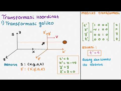 F110 Relativitas : Transformasi Galileo (Konsep dan Pembuktian)