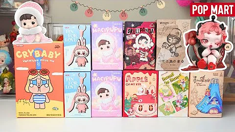 CHRISTMAS POPMART BLIND BOX UNBOXING ✨🎄 GOT ANOTHER SECRET? SKULLPANDA, HACIPUPU, LABUBU & MORE 🍎