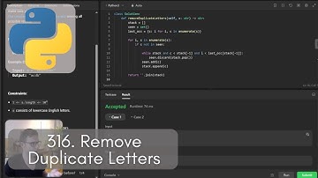 Master the Art of String Manipulation: LeetCode 316. Remove Duplicate Letters Explained