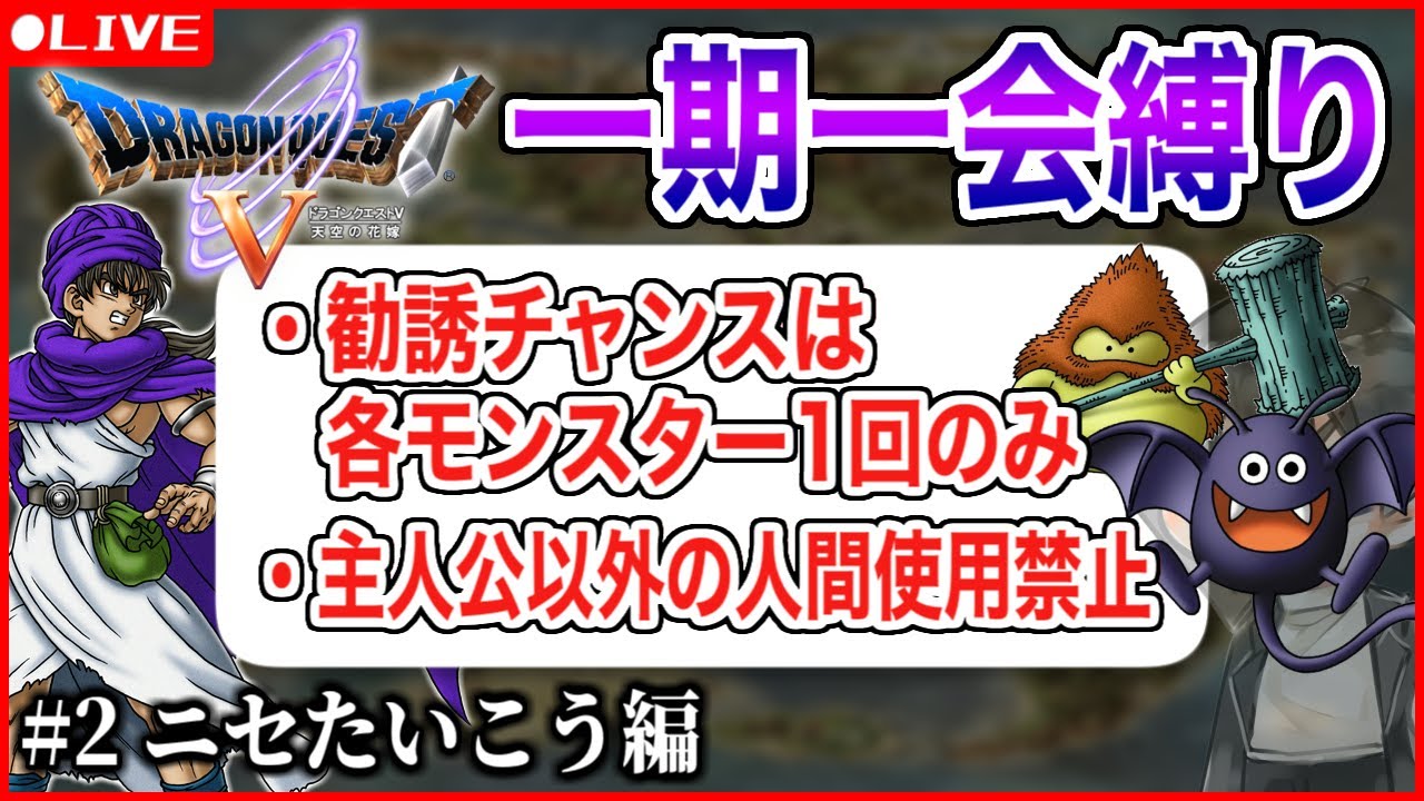 最強エース加入】DS版ドラクエ5、一期一会縛り Part2 ※ネタバレあり