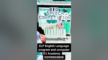 Speech on this and That at ELP English Language program and computer academy