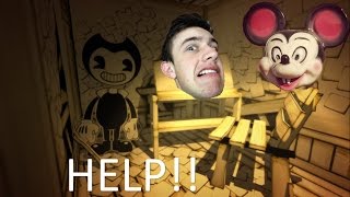 THIS RIP-OFF MICKEY WANTS TO KILL ME!!!-Bendy and the Ink Machine (Chapter 1)