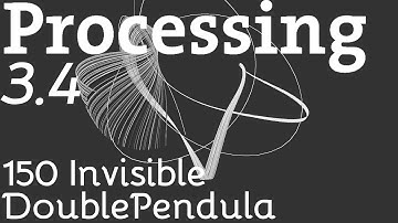 150 Invisible Double Pendula - Butterfly Effect
