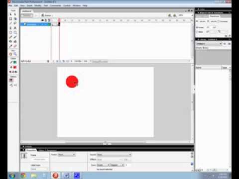 Bouncing Ball in Flash Part 1 - YouTube