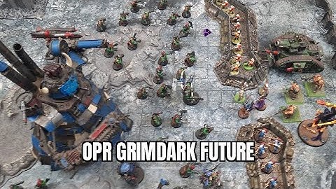 One Page Rules, Grimdark Future battle report.