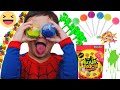 Kids eating Candy and Slime! Rockin Robin adventures