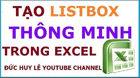 Cách tạo listbox thông minh có thể lọc danh sách theo ký tự nhập vào