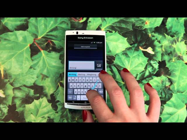 Xperia software update - Gesture input demo