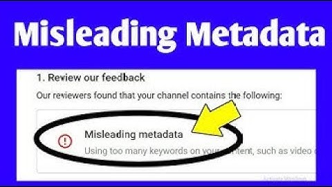 How to reapply Misleading Metadata Disabled YouTube channel Monetization Solve Misleading ASHI INFO
