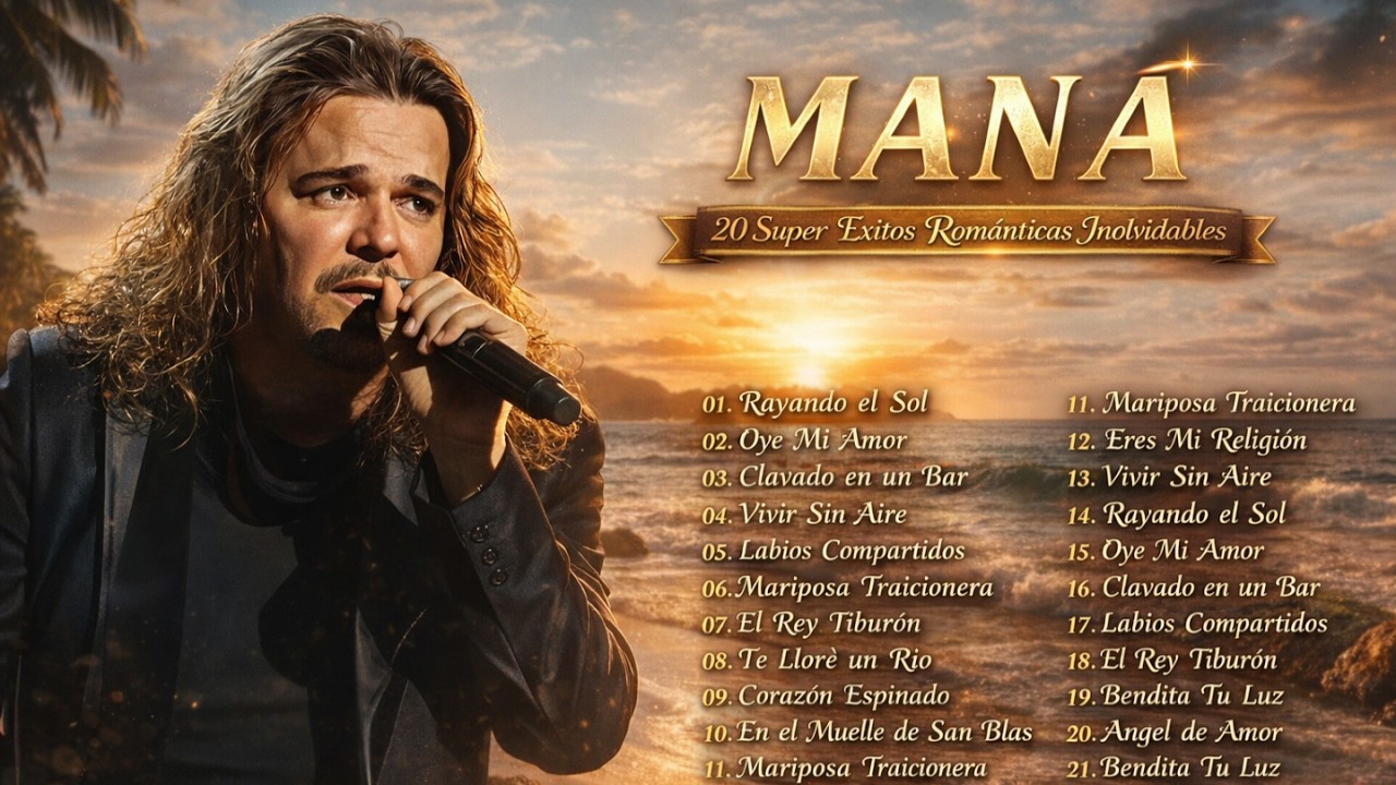 GRANDES ÉXITOS DE MANÁ 🌹 Mana Éxitos Mix 30 Super Éxitos Románticas Inolvidables 🌹 Éxitos Escuchados