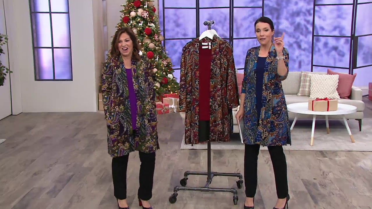 Susan Graver Novelty Knit Duster and 