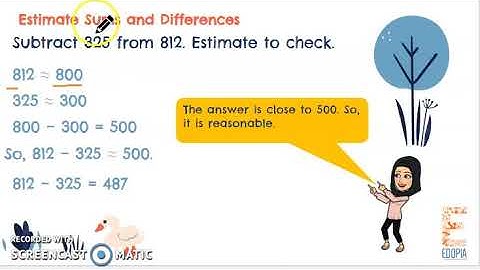 Level D - Mathematics - Chapter 1 Lesson 4 Estimation of Addition and Subtraction
