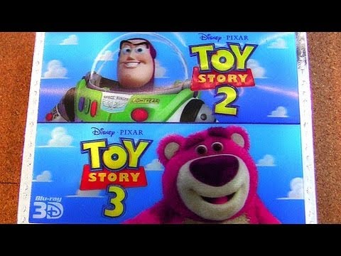 Toy Story 3D Trilogy blu-ray unboxing review boxed set 3-disc NO 2D included