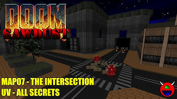 Doom 2: Sawdust - MAP07 The Intersection - All Secrets UHD 4K