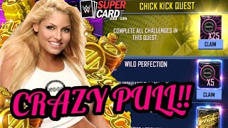 GUARANTEED TRISH STRATUS EVENT CARD *NEW* CHICK KICK QUEST COMPLETED | WWE SuperCard