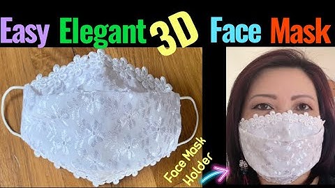 (#194)How To Make The Very Best Fit -Elegant 3D Face Mask-No Fog On Glasses Simple Face Mask Holder