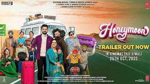 Honeymoon (ਹਨੀਮੂਨ) Trailer | Gippy Grewal, Jasmin Bhasin | Amarpreet, Harman Baweja | Bhushan Kumar