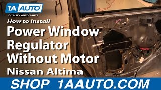 How to Replace Window Regulator 98-01 Nissan Altima