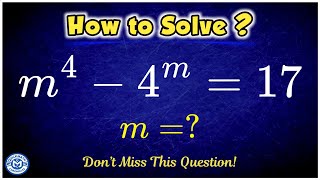 Can you solve this Algebraic Exponential Problem ?  | Math Olympiad