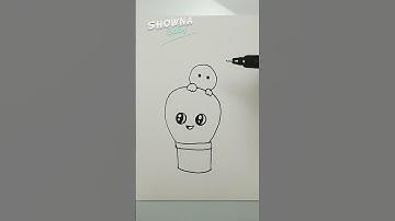 How to draw Cute Cactus for kids | #shorts