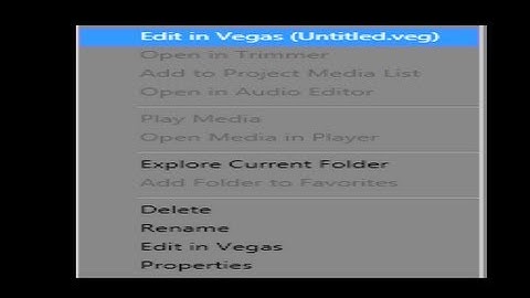 How to open old Vegas projects