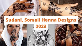 Top 77 Best Sudani Black Henna Designs | Black Mehendi for Hands 2023 | Somali Henna #NewSudaniHenna screenshot 1