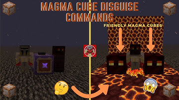 Command Block Tutorial #106: Magma Cube Disguise Commands in Minecraft (1.16+)