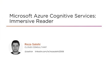 Azure Skills: Microsoft Azure Cognitive Services: Immersive Reader Course Preview