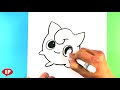 How to Draw Jiggly Puff - Pokemon - Super Smash Bros Ultimate -  Easy Things to Draw Beginners