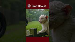 Alone in the Rain Baby Monkey Coco Waits for His Mom 😢 #shorts Heart Havens| Heart Havens