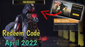 Codm Redeem Code 2022 | New Redeem Code Codm | Today Redeem Code Codm | Cod Mobile Redeem Code 2022