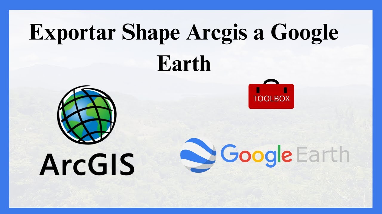 Shapefile de ArcGIS a Google earth - YouTube