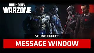 Call Of Duty: Warzone | Message Window [Sound Effect]