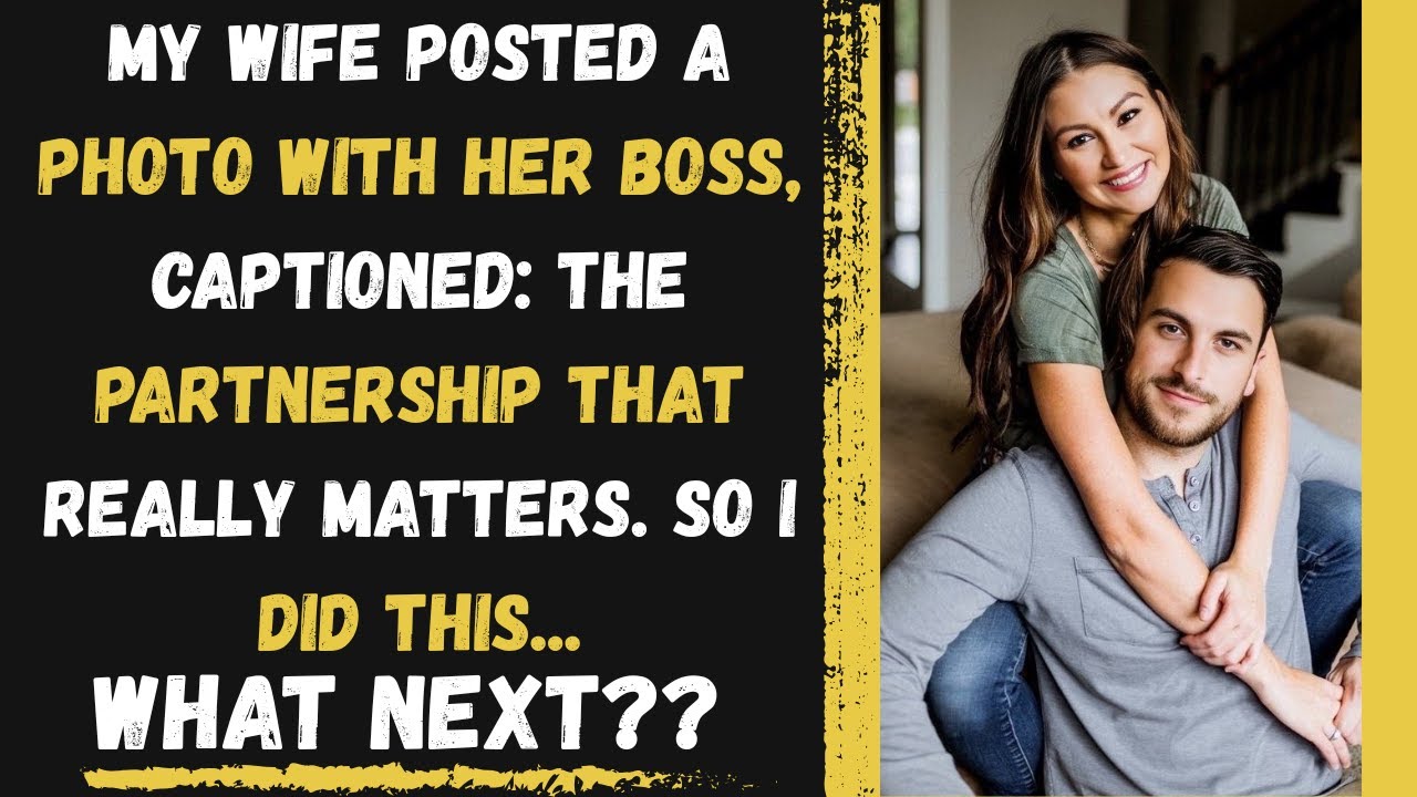 My wife posted a photo with her boss with the caption: “The partnership